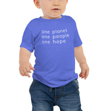 Load image into Gallery viewer, Baby Jersey Short Sleeve Tee with Six Words Logo