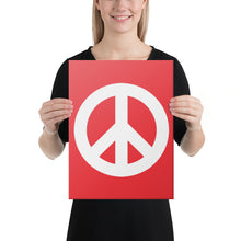 Load image into Gallery viewer, Canvas Print with Peace Symbol