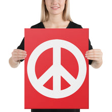 Load image into Gallery viewer, Canvas Print with Peace Symbol