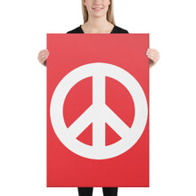 Load image into Gallery viewer, Canvas Print with Peace Symbol