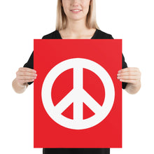 Load image into Gallery viewer, Poster with Peace Symbol