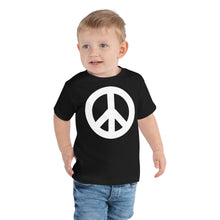 Load image into Gallery viewer, Toddler Short Sleeve Tee with Peace Symbol