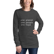 Load image into Gallery viewer, Unisex Long Sleeve Tee with Six Words