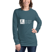 Load image into Gallery viewer, Unisex Long Sleeve Tee with Box Logo and Tagline