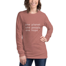 Load image into Gallery viewer, Unisex Long Sleeve Tee with Six Words