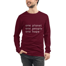 Load image into Gallery viewer, Unisex Long Sleeve Tee with Six Words