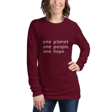 Load image into Gallery viewer, Unisex Long Sleeve Tee with Six Words
