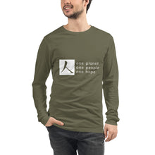 Load image into Gallery viewer, Unisex Long Sleeve Tee with Box Logo and Tagline