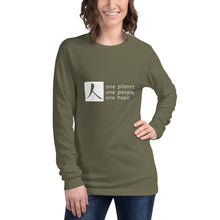 Load image into Gallery viewer, Unisex Long Sleeve Tee with Box Logo and Tagline