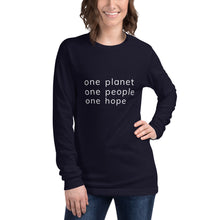 Load image into Gallery viewer, Unisex Long Sleeve Tee with Six Words
