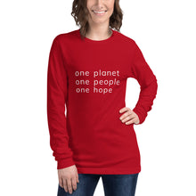 Load image into Gallery viewer, Unisex Long Sleeve Tee with Six Words
