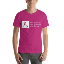 Load image into Gallery viewer, Short-Sleeve T-Shirt with Box Logo and Tagline