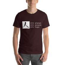 Load image into Gallery viewer, Short-Sleeve T-Shirt with Box Logo and Tagline