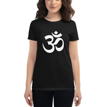 Load image into Gallery viewer, Women's short sleeve T-shirt with Om Symbol