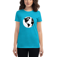 Load image into Gallery viewer, Women's short sleeve T-shirt with Earth