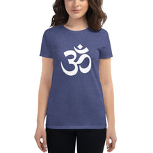 Load image into Gallery viewer, Women's short sleeve T-shirt with Om Symbol