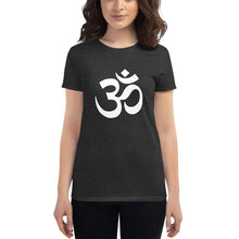 Load image into Gallery viewer, Women's short sleeve T-shirt with Om Symbol