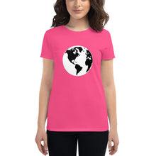 Load image into Gallery viewer, Women's short sleeve T-shirt with Earth