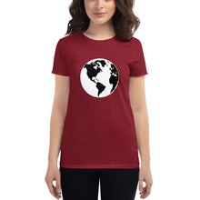 Load image into Gallery viewer, Women's short sleeve T-shirt with Earth