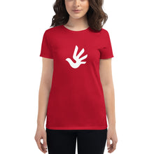 Load image into Gallery viewer, Women's short sleeve T-shirt with Human Rights Symbol