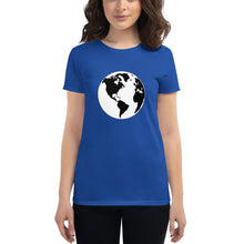 Load image into Gallery viewer, Women's short sleeve T-shirt with Earth