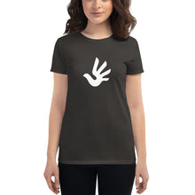 Load image into Gallery viewer, Women's short sleeve T-shirt with Human Rights Symbol