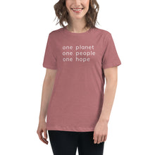 Load image into Gallery viewer, Women's Relaxed T-Shirt with Six Words