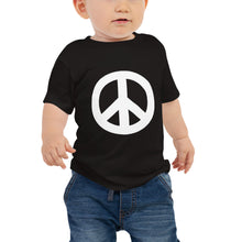 Load image into Gallery viewer, Baby Jersey Short Sleeve Tee with Peace Symbol
