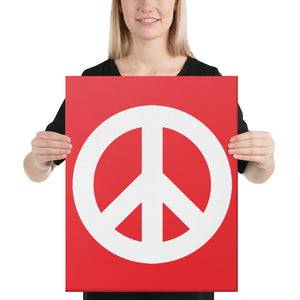 Canvas Print with Peace Symbol