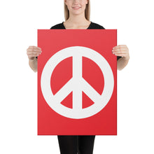 Load image into Gallery viewer, Canvas Print with Peace Symbol
