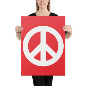 Canvas Print with Peace Symbol