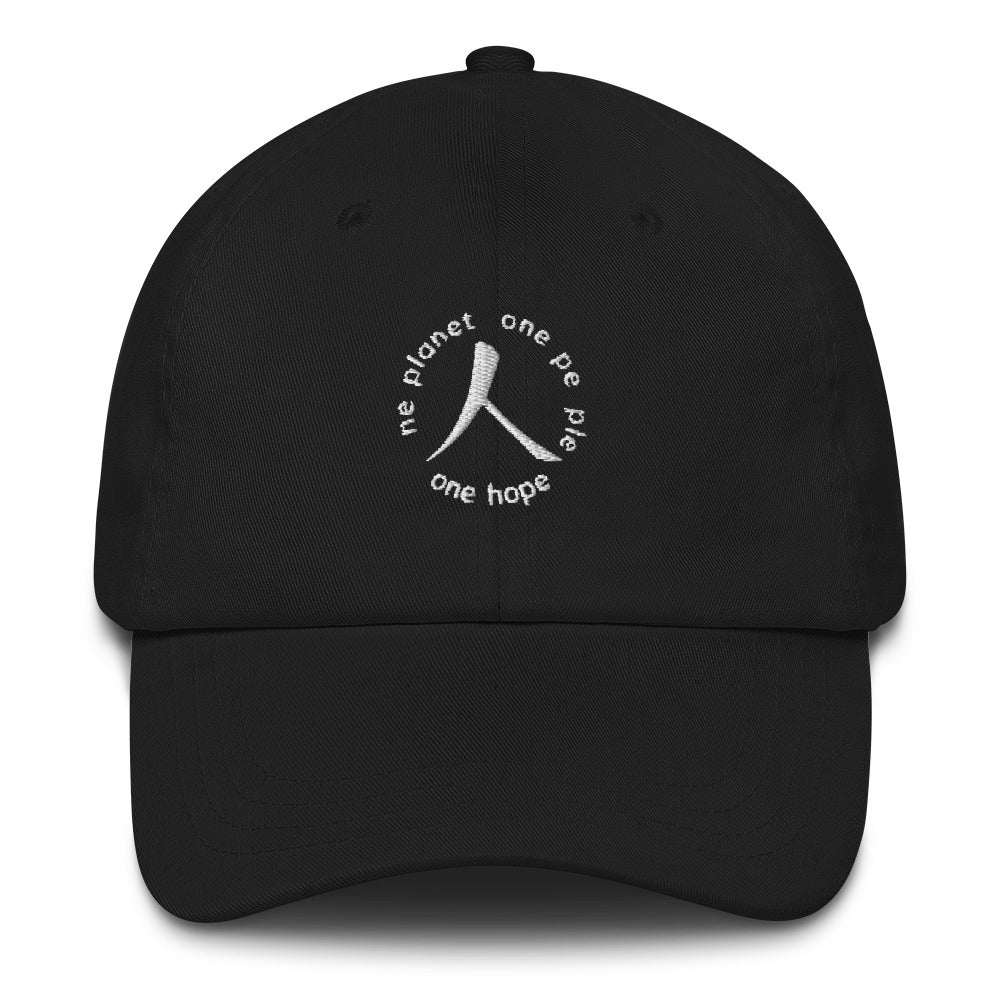 Low-Profile Cap with Humankind Symbol and Globe Tagline