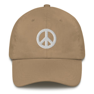 Low-Profile Cap with Peace Symbol