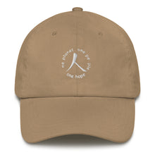 Load image into Gallery viewer, Low-Profile Cap with Humankind Symbol and Globe Tagline
