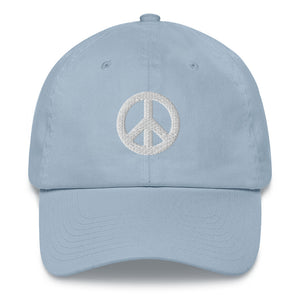 Low-Profile Cap with Peace Symbol