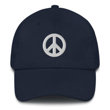 Load image into Gallery viewer, Low-Profile Cap with Peace Symbol
