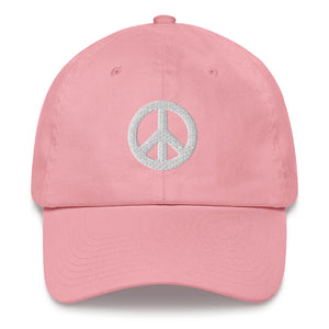 Low-Profile Cap with Peace Symbol
