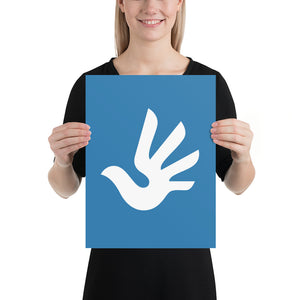 Poster with Human Rights Symbol