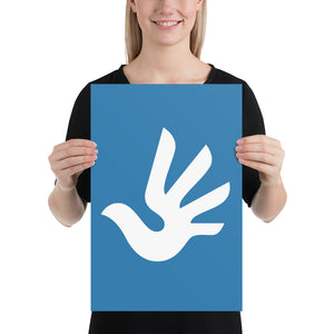 Poster with Human Rights Symbol