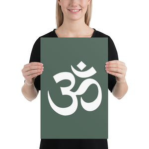 Poster with Om Symbol