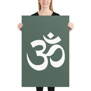 Poster with Om Symbol