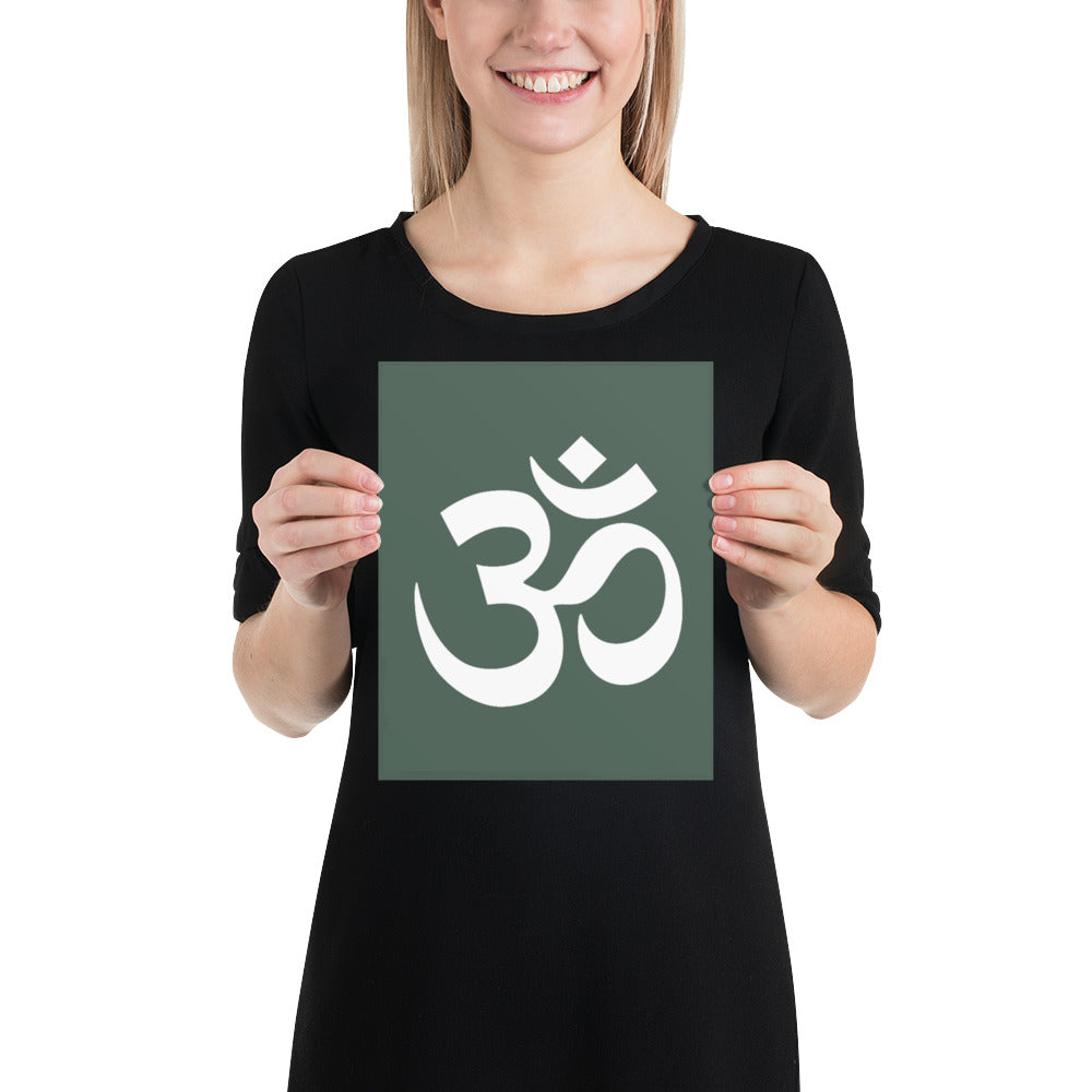 Poster with Om Symbol