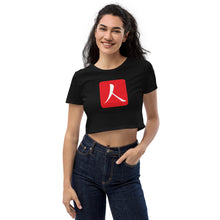 Load image into Gallery viewer, Organic Crop Top with Red Hanko Cho
