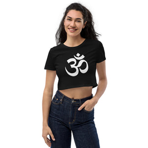 Organic Crop Top with Om Symbol