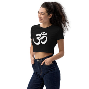 Organic Crop Top with Om Symbol