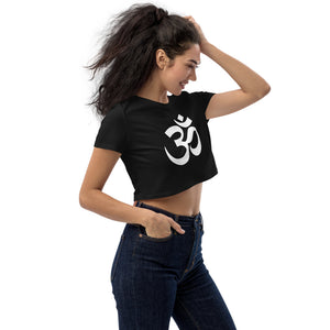 Organic Crop Top with Om Symbol