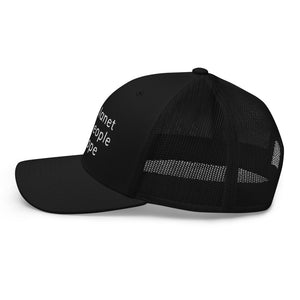Structured Mesh-Back Cap with Six Words