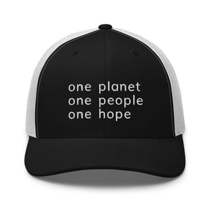 Structured Mesh-Back Cap with Six Words