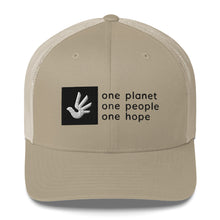 Load image into Gallery viewer, Structured, Mesh Back Cap with Box Logo and Human Rights Symbol
