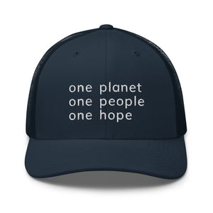 Structured Mesh-Back Cap with Six Words